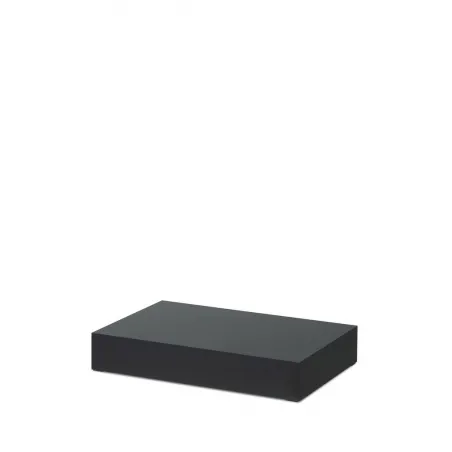 Schaufenstersockel, schwarz, matt, 40 x 60 x 10 cm (LxBxH)