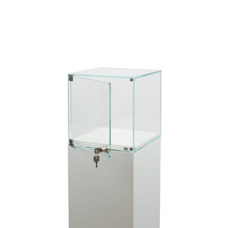 Glasvitrine mit Tür
