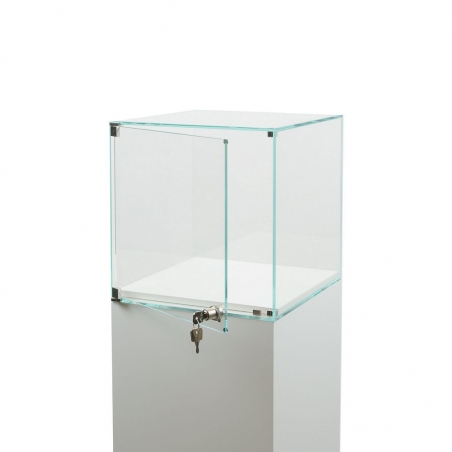 Glasvitrine mit Tür