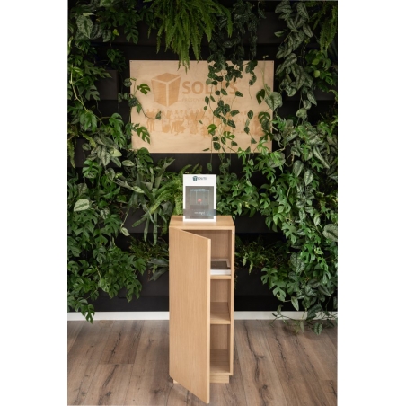 Vitrine Sockel mit Tür weiß