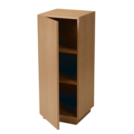 Vitrine Sockel mit Tür weiß