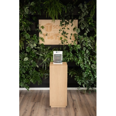 Vitrine Sockel mit Tür weiß