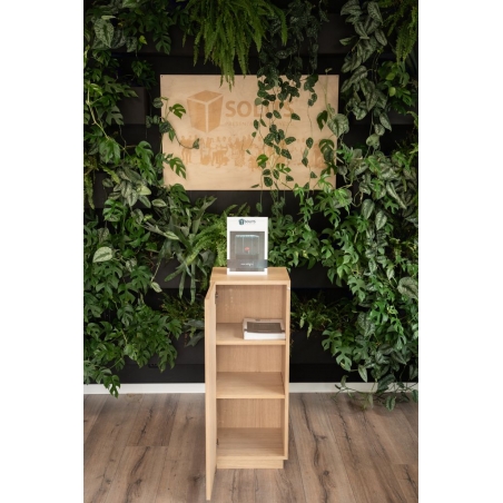 Vitrine Sockel mit Tür weiß