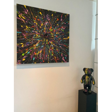 Galeriesockel schwarz matt