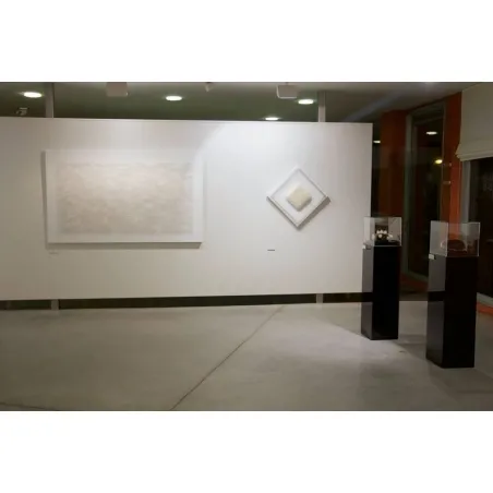 Galeriesockel Hochglanz schwarz