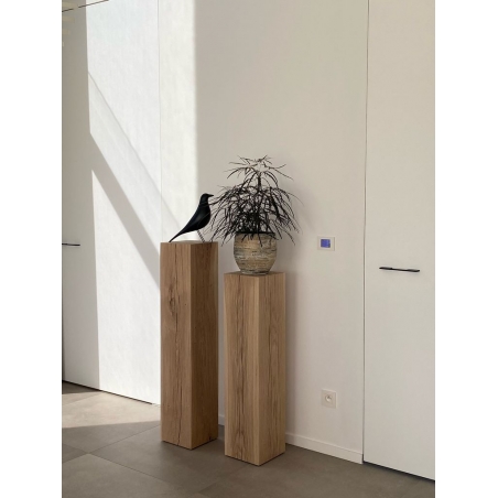 Sockel Eichenholz gehobelt ✔️  Holzblock / Holzblocke für innen
