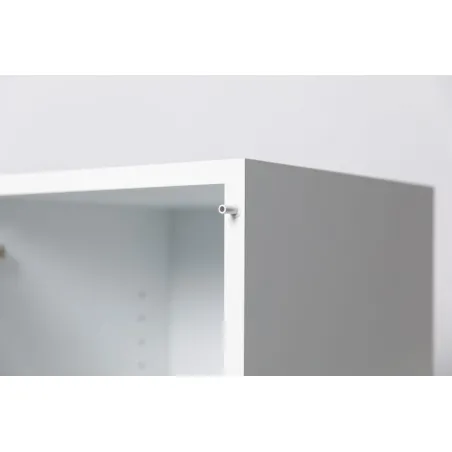 Vitrine Sockel mit Tür weiß
