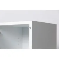 Vitrine Sockel mit Tür weiß