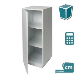 Vitrine Sockel mit Tür weiß