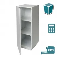 Vitrine Sockel mit Tür weiß