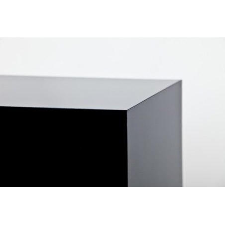 Galeriesockel schwarz Glanz, 40 x 40 x 100 cm (LxBxH)