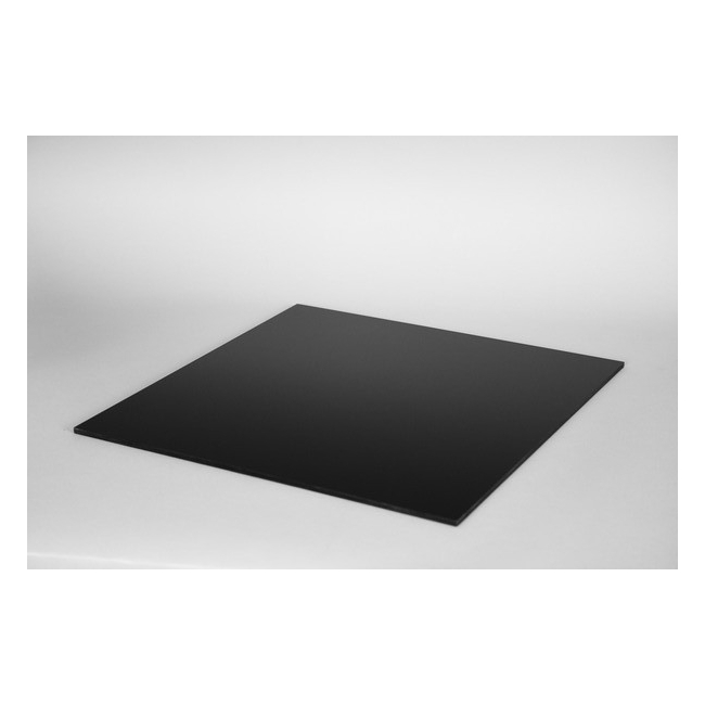 Sockelplatte (4mm Acrylglas schwarz) für perfekten Halt der Schutzhaube auf Sockel, nach maß