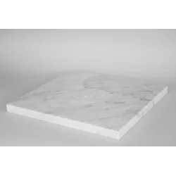 Sockelplatte weiÃŸer Marmor (Carrara, 20mm), 30 x 30 cm